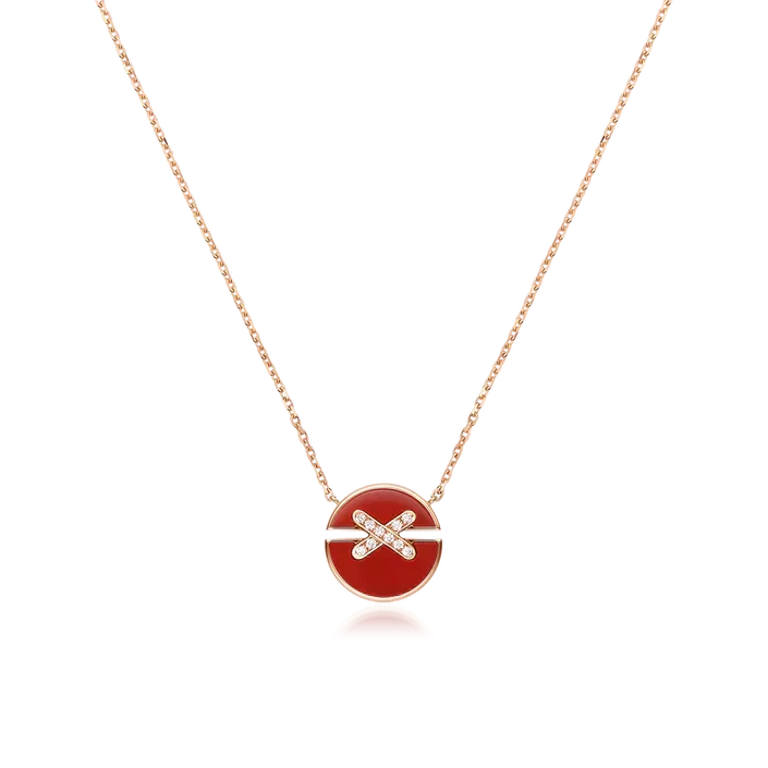 [Stars Jewelry]JEUX DE ROSE GOLD DIAMOND NECKLACE