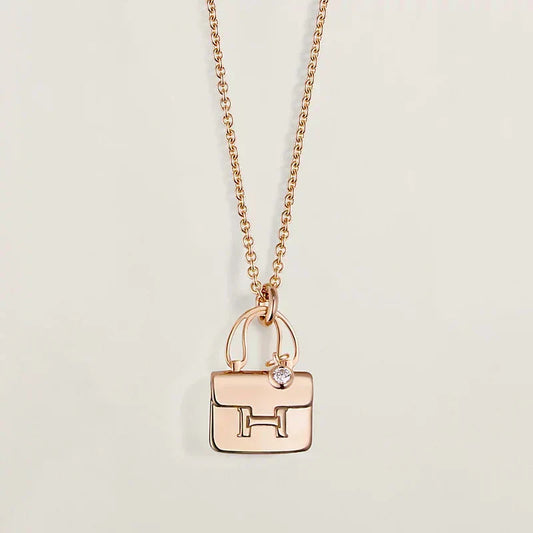 [Stars Jewelry]AMULETTE PEDANT ROSE GOLD NECKLACE