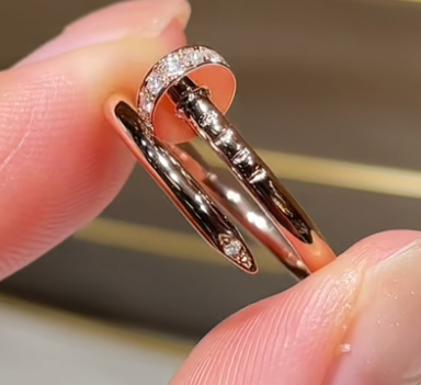[Stars Jewelry]JUSTE RING 1.88MM PINK GOLD DIAMOND
