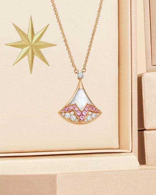 [Stars Jewelry]BVLGARI Divas' Dream Qixi Exclusive Pink Gemstone Necklace