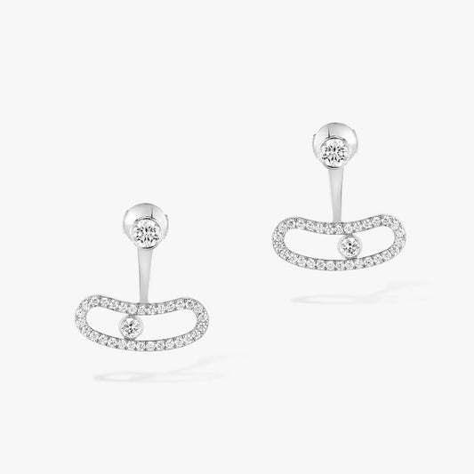 [Stars Jewelry]MOVE UNO SILVER DIAMOND EARRINGS