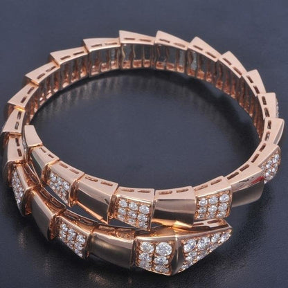 [Stars Jewelry]SERPENTI WIDE BRACELET PINK GOLD DIAMOND