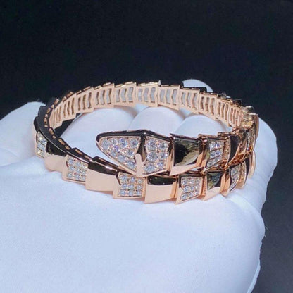 [Stars Jewelry]SERPENTI WIDE BRACELET PINK GOLD DIAMOND
