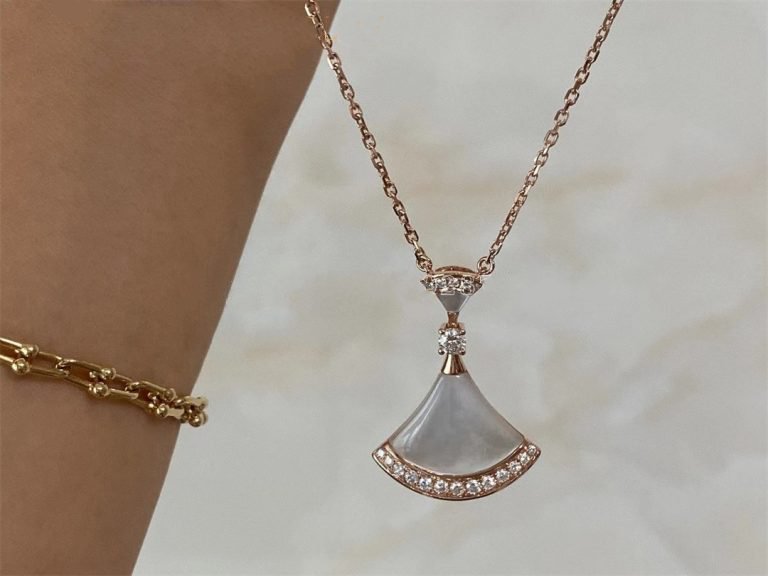 [Stars Jewelry]DREAM NECKLACE MOP PINK GOLD DIAMOND