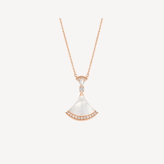 [Stars Jewelry]DREAM NECKLACE MOP PINK GOLD DIAMOND