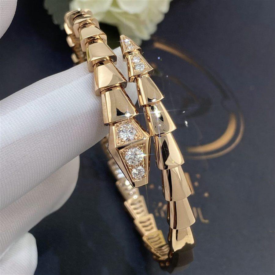 [Stars Jewelry]SERPENTI BRACELET DIAMONDS PINK GOLD