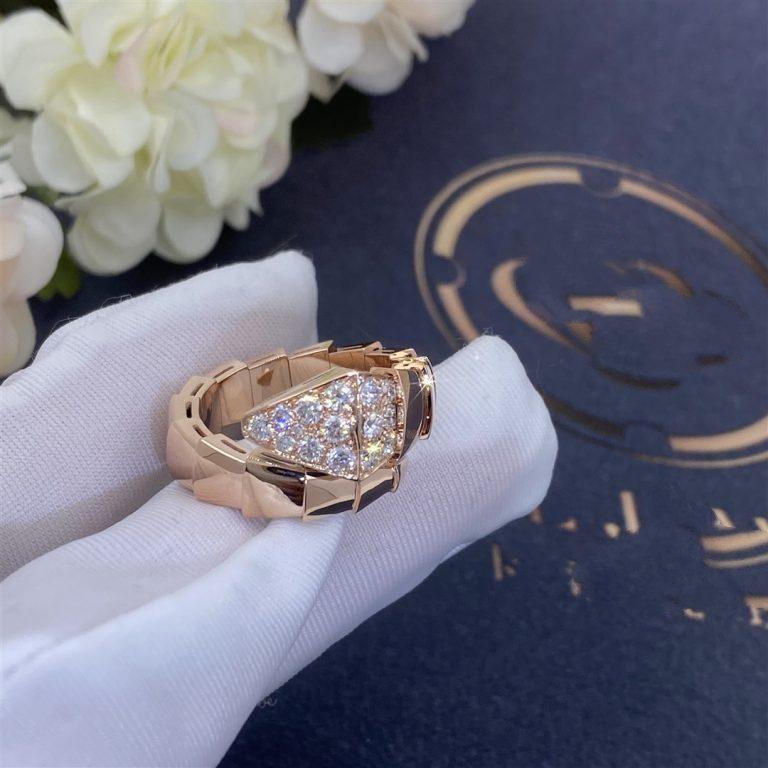 [Stars Jewelry]SERPENTI RING PINK GOLD DIAMOND
