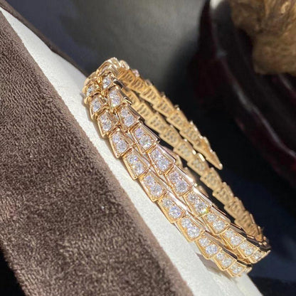 [Stars Jewelry]SERPENTI BRACELET GOLD DIAMOND DOUBLE ROW