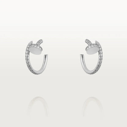 [Stars Jewelry]JUSTE EARRINGS 12.75MM SILVER DIAMOND