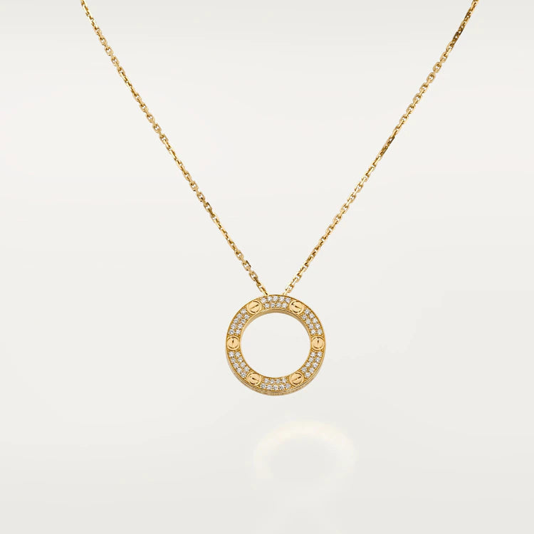 [Stars Jewelry]LOVE NECKLACE ADJUSTABLE ROSE GOLD