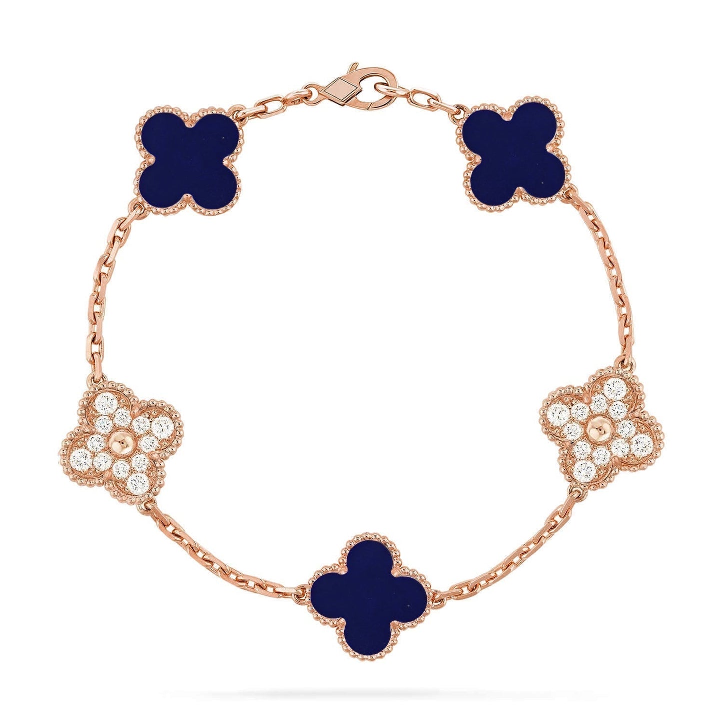 [Stars Jewelry]CLOVER 5 MOTIF LAPIS LAZULI BRACELET COLLECTION