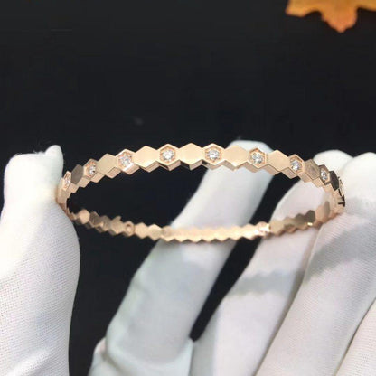 [Stars Jewelry]BEE LOVE PINK GOLD DIAMOND BRACELET