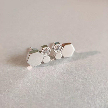 [Stars Jewelry]BEE LOVE SILVER DIAMOND EARRINGS