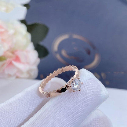 [Stars Jewelry]BEE LOVE RING PINK GOLD 1 DIAMOND