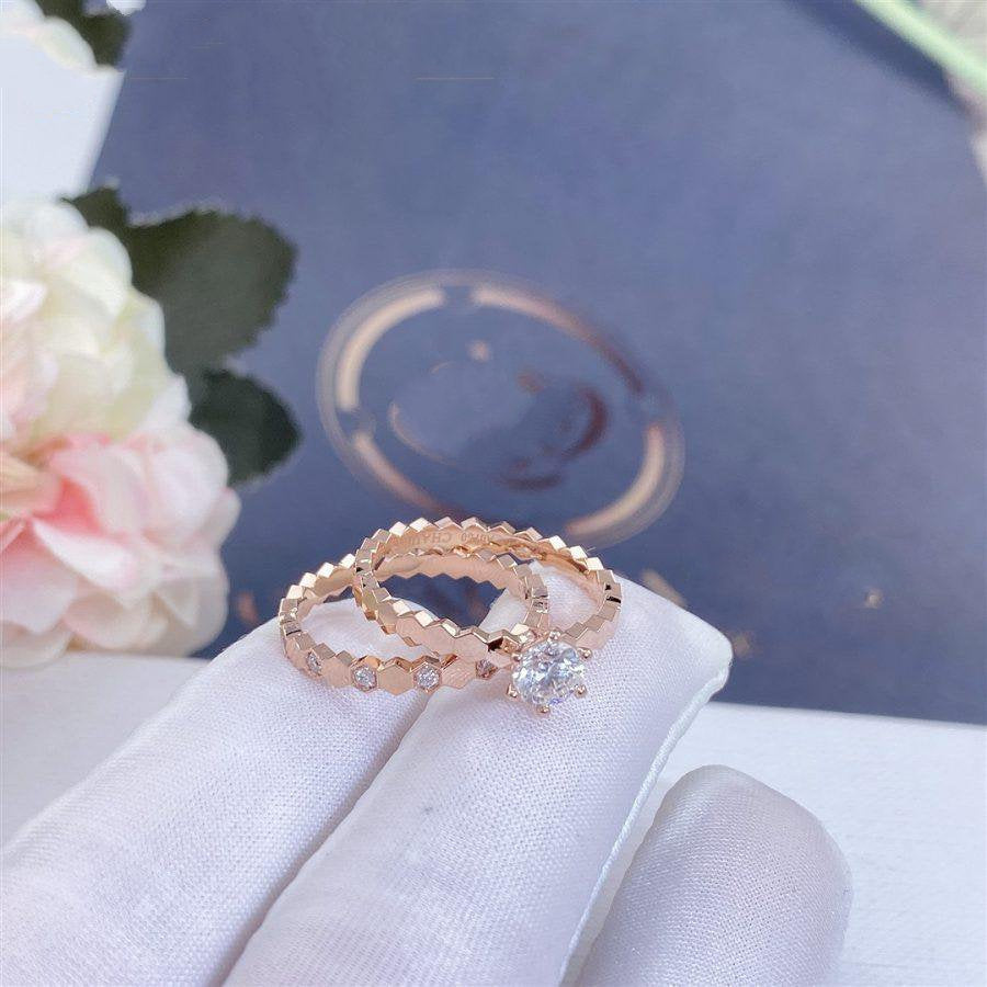 [Stars Jewelry]BEE LOVE RING PINK GOLD 1 DIAMOND