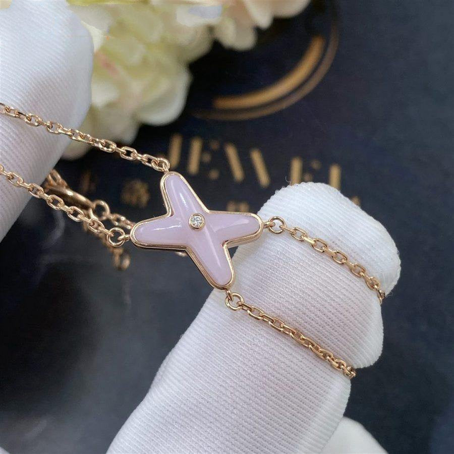 [Stars Jewelry]JEUX BRACELET PINK MOP PINK GOLD 1 DIAMOND