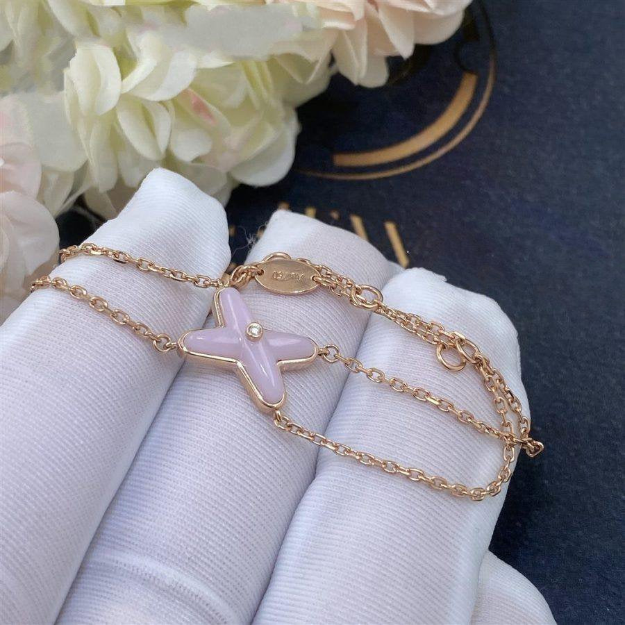 [Stars Jewelry]JEUX BRACELET PINK MOP PINK GOLD 1 DIAMOND