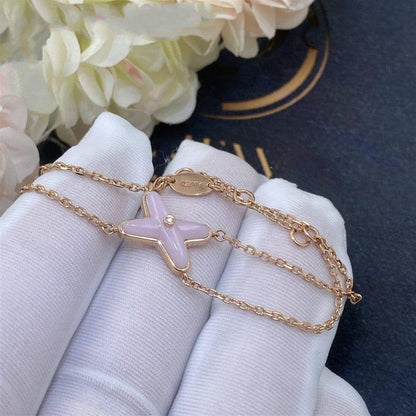 [Stars Jewelry]JEUX BRACELET PINK MOP PINK GOLD 1 DIAMOND