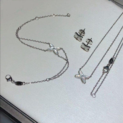 [Stars Jewelry]JEUX BRACELET WHITE MOP SILVER 1 DIAMOND