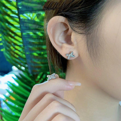 [Stars Jewelry]JEUX DE SILVER DIAMOND EARRINGS