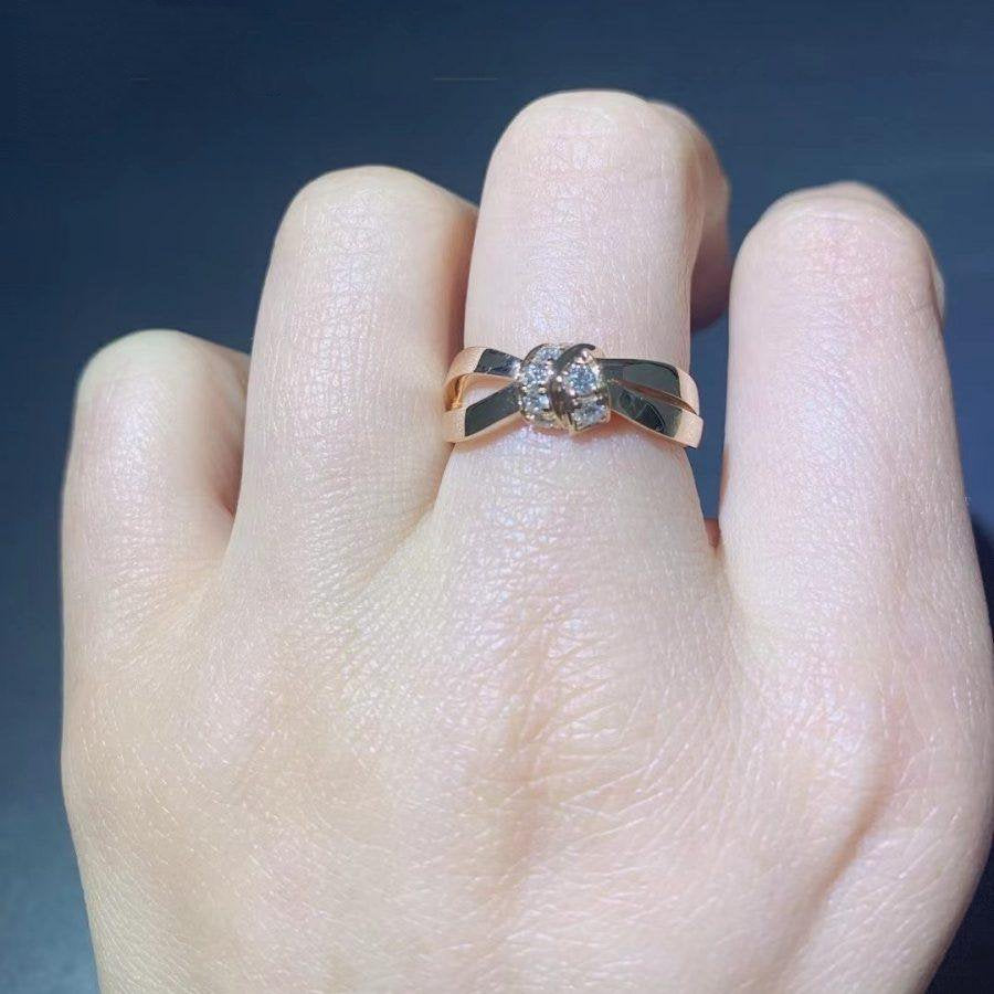 [Stars Jewelry]LIENS RING PINK GOLD DIAMOND