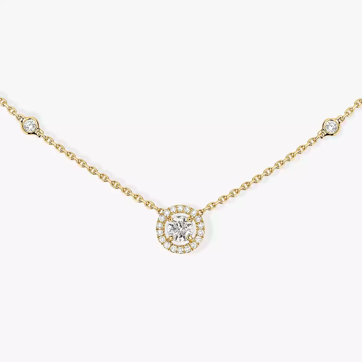 [Stars Jewelry]Diamond Necklace 0,20ct Brilliant Shape Joy