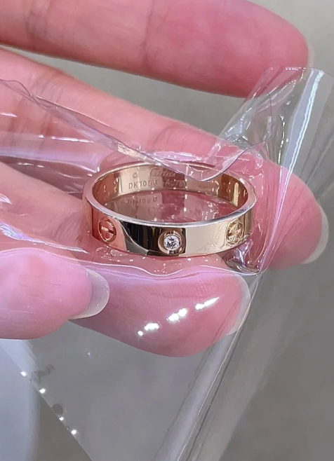 [Stars Jewelry]LOVE RING 4MM 1 DIAMOND