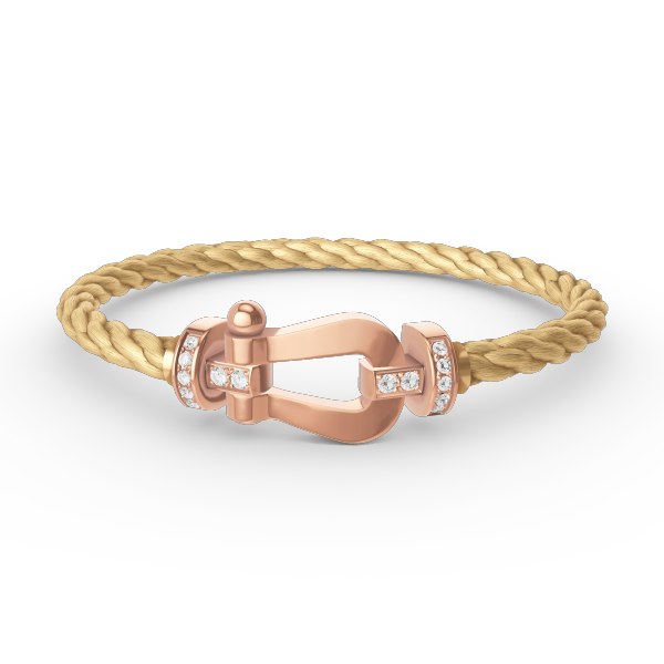 [Stars Jewelry]FORCE LARGE HORSESHOE HALF DIAMOND BRACELET ROSE GOLD