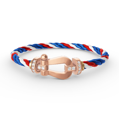 [Stars Jewelry]FORCE LARGE HORSESHOE HALF DIAMOND BRACELET ROSE GOLD