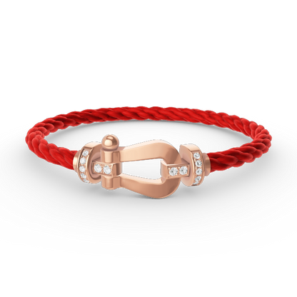 [Stars Jewelry]FORCE LARGE HORSESHOE HALF DIAMOND BRACELET ROSE GOLD