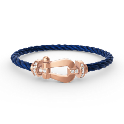 [Stars Jewelry]FORCE LARGE HORSESHOE HALF DIAMOND BRACELET ROSE GOLD