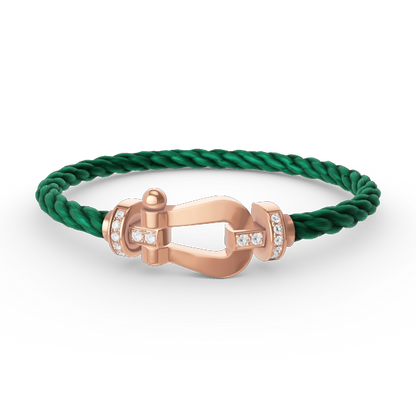 [Stars Jewelry]FORCE LARGE HORSESHOE HALF DIAMOND BRACELET ROSE GOLD