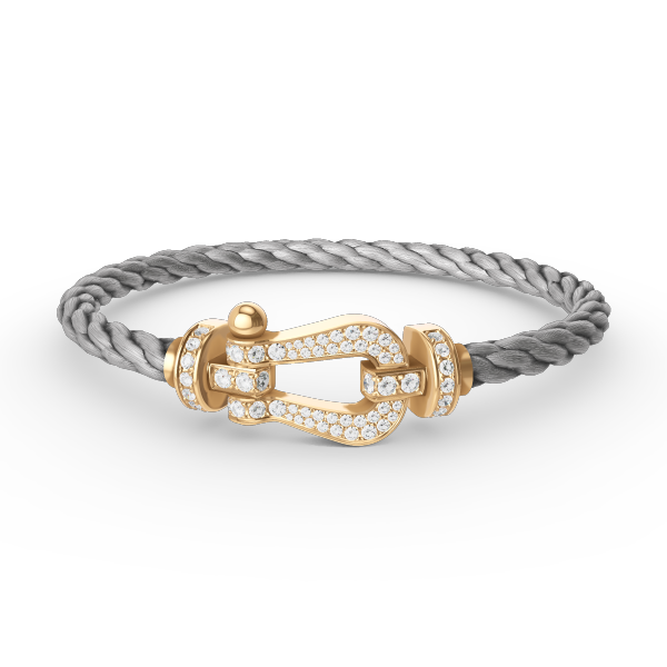 [Stars Jewelry]FORCE LARGE HORSESHOE FULL DIAMOND BRACELET GOLD