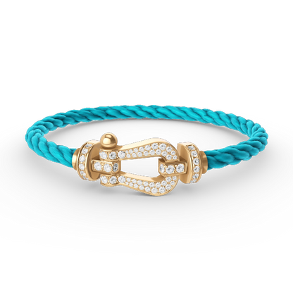 [Stars Jewelry]FORCE LARGE HORSESHOE FULL DIAMOND BRACELET GOLD