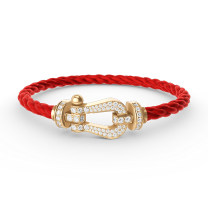 [Stars Jewelry]FORCE LARGE HORSESHOE FULL DIAMOND BRACELET GOLD