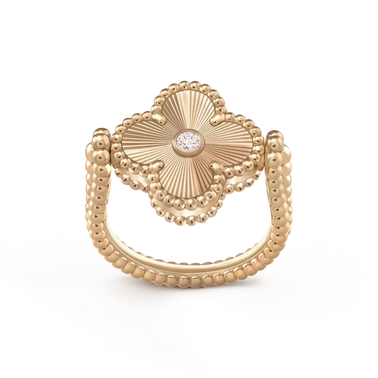 [Stars Jewelry]CLOVER RIVERSIBLE ROSE GOLD RING