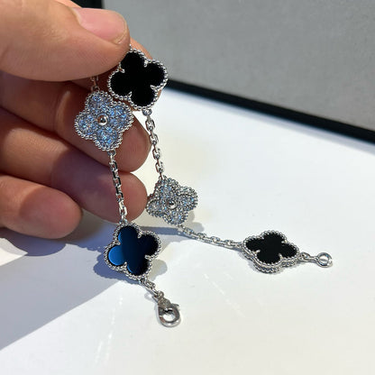 [Stars Jewelry] CLOVER 5 MOTIF ONYXS BRACELET COLLECTION