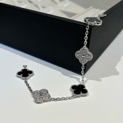 [Stars Jewelry] CLOVER 5 MOTIF ONYXS BRACELET COLLECTION