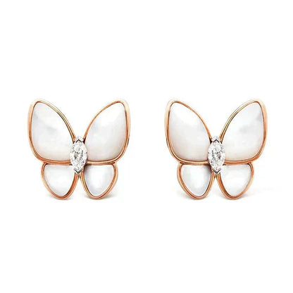 [Stars Jewelry]BUTTERFLY MOP DIAMOND EARRINGS