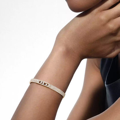 [Stars Jewelry]Move Noa Full Pavé Diamond Bangle Bracelet