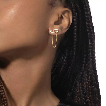 [Stars jewelry]Move Uno Diamond Earrings