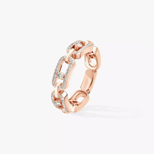 [Stars Jewelry]Move Link Pave_-Set Diamond Ring