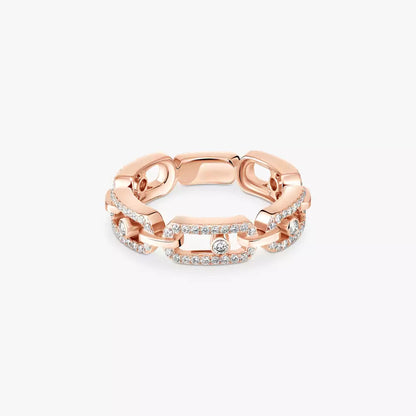 [Stars Jewelry]Move Link Pave_-Set Diamond Ring