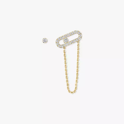 [Stars jewelry]Move Uno Diamond Earrings