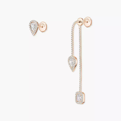[Stars Jewelry]Diamond Drop Earrings My Twin