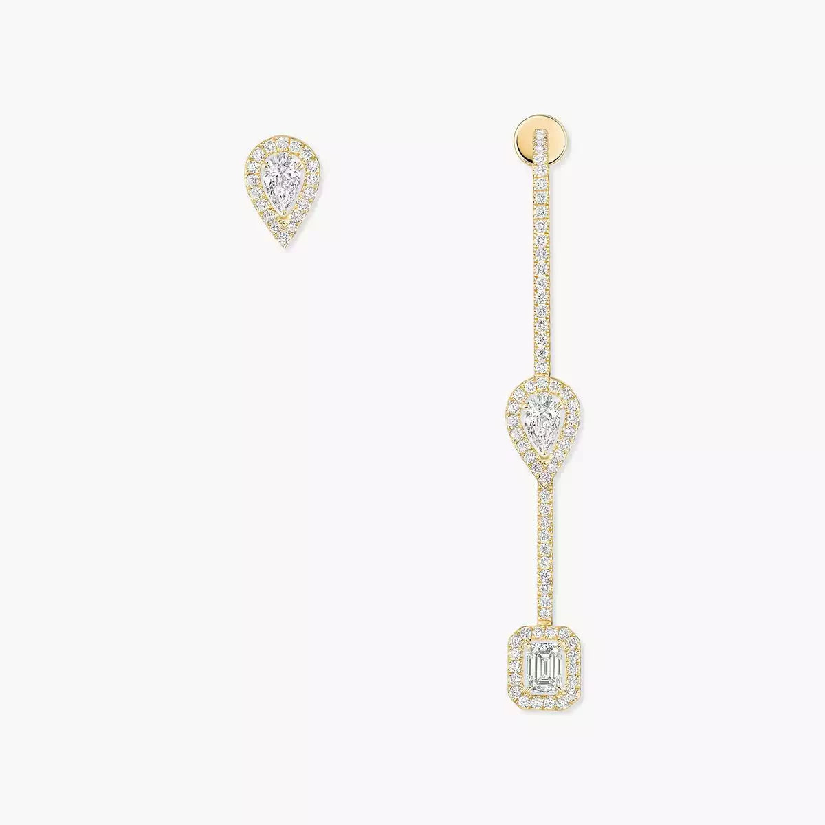 [Stars Jewelry]Diamond Drop Earrings My Twin