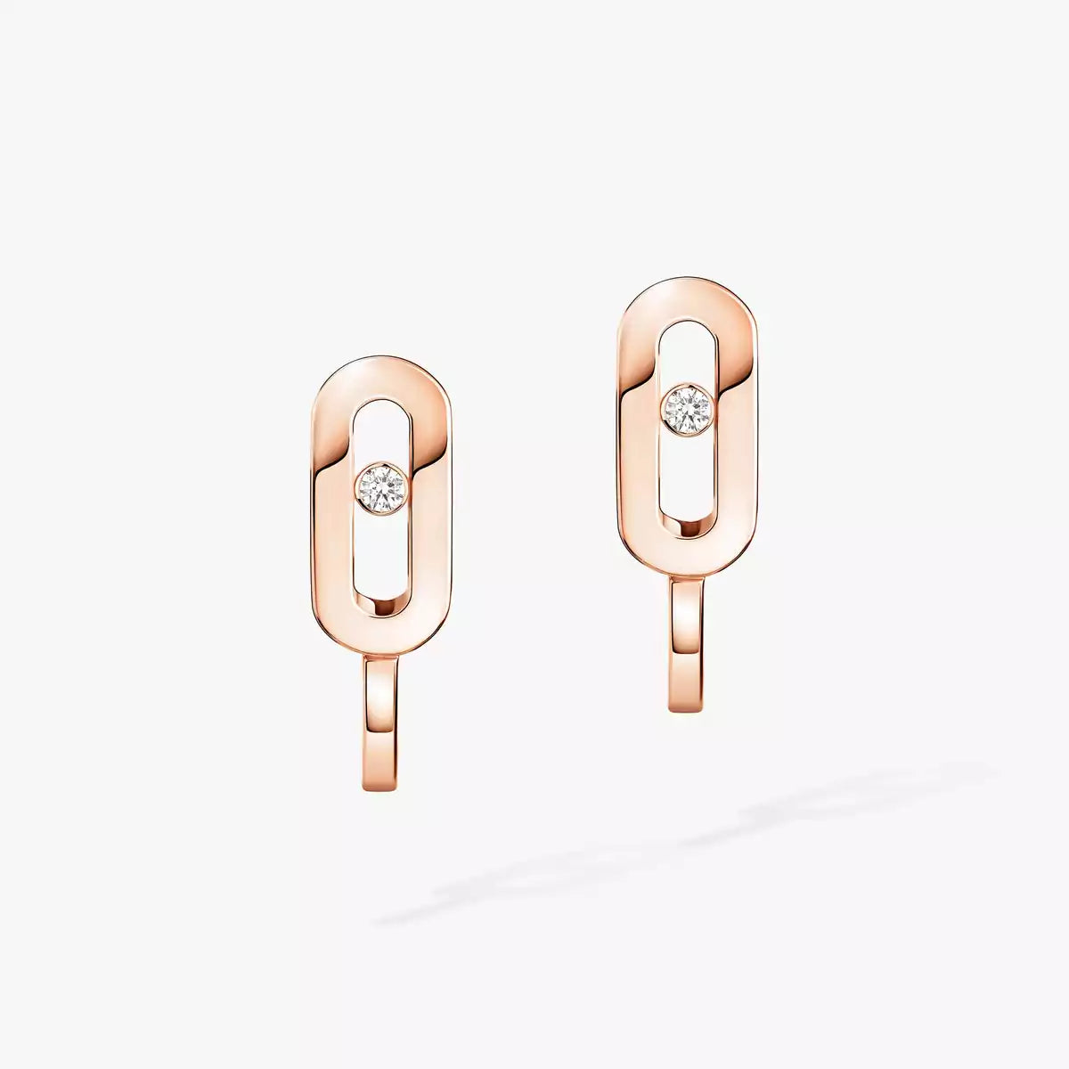 [Stars Jewelry]Diamond Mini Hoop Earrings Move Classique