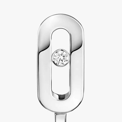 [Stars Jewelry]Diamond Mini Hoop Earrings Move Classique