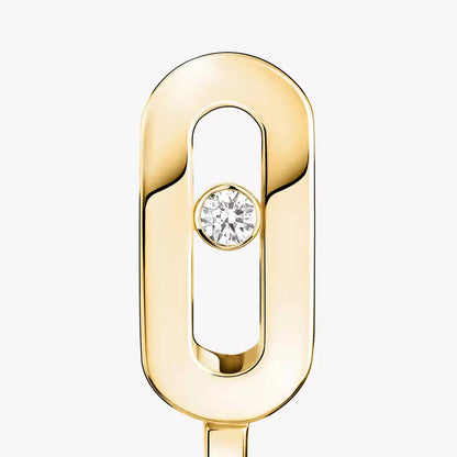 [Stars Jewelry]Diamond Mini Hoop Earrings Move Classique