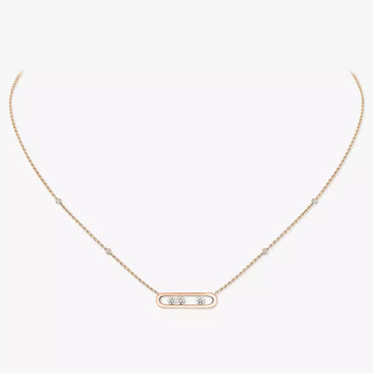 [Stars Jewelry] Baby Move Gold Diamond Necklace